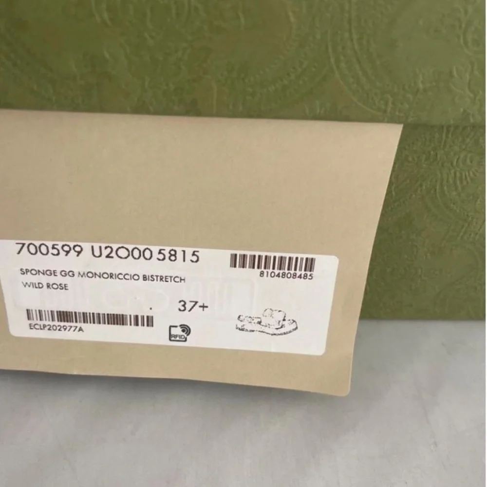 Gucci Wild Rose Terrycloth Platform Slides - Picture 5 of 5